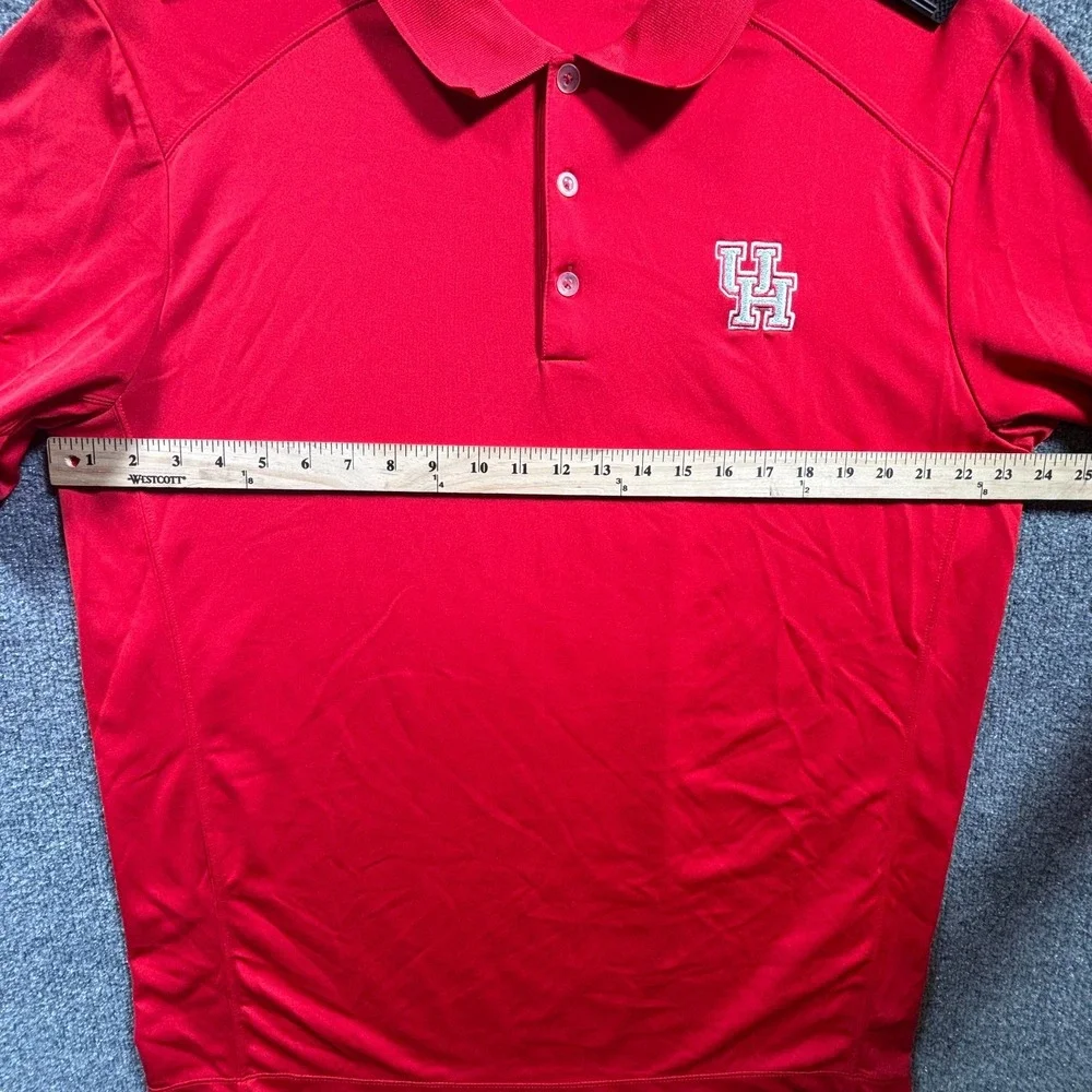 Nike Golf Houston Cougars Baseball Shirt Mens XL Red Dri-Fit Performance Polo